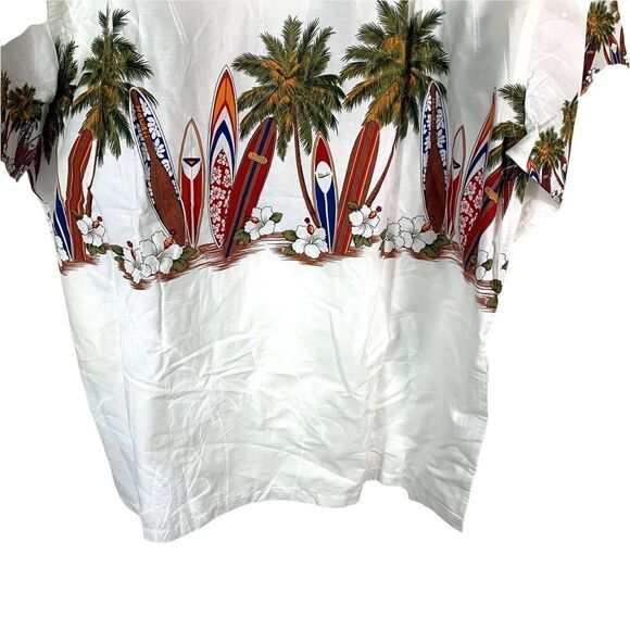 Favant Hawaiian Palm Surf Button Down Shirt - Picture 7 of 9